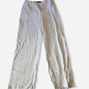 Zara linen white pants size M